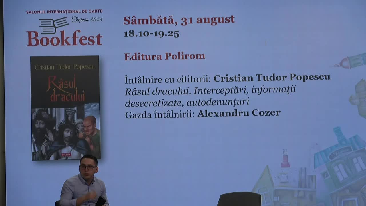 Întâlnire cu cititorii: Cristian Tudor Popescu despre „Râsul dracului. Interceptări, informații desecretizate, autodenunțuri”