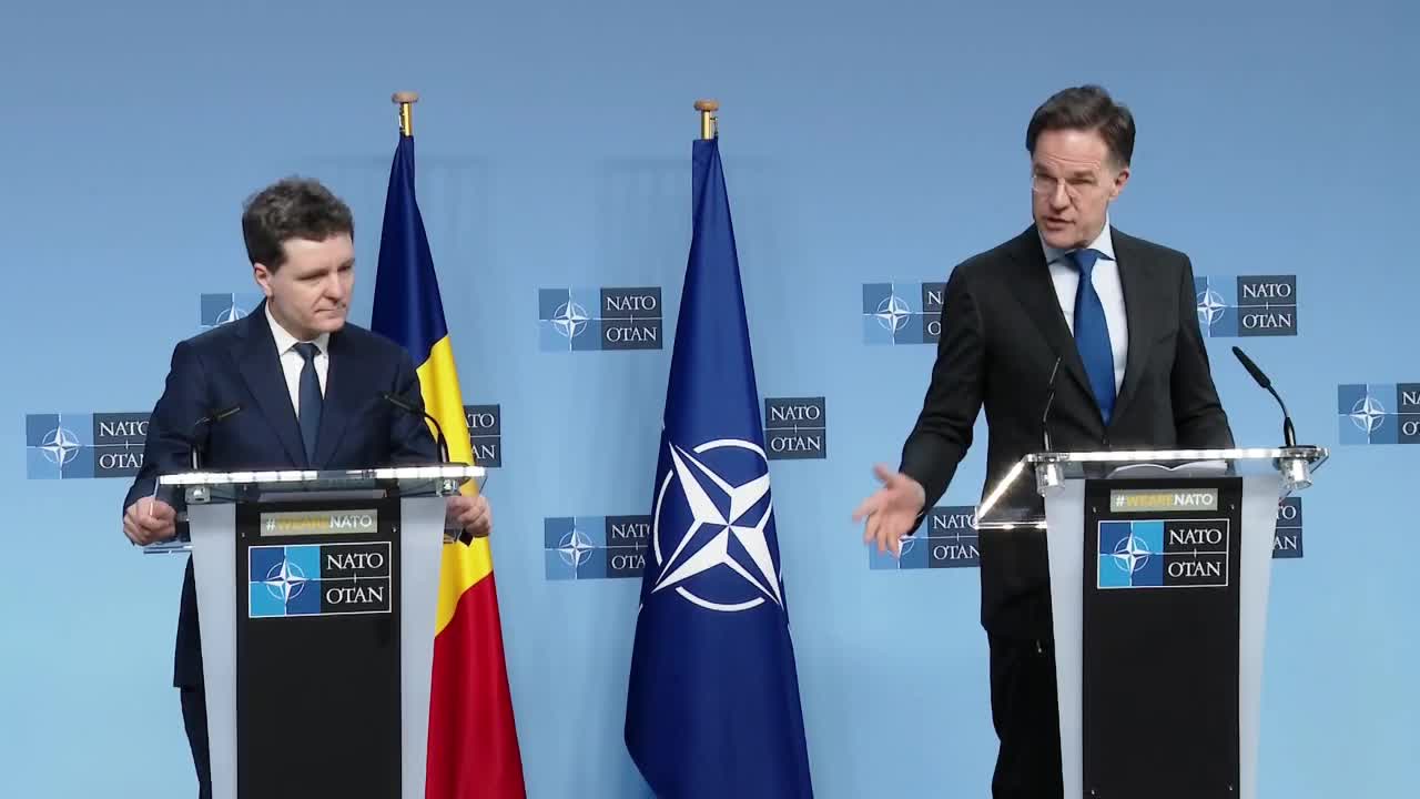 Conferință de presă susținută de Președintele României, Nicușor Dan, și Secretarul General al NATO, Mark Rutte