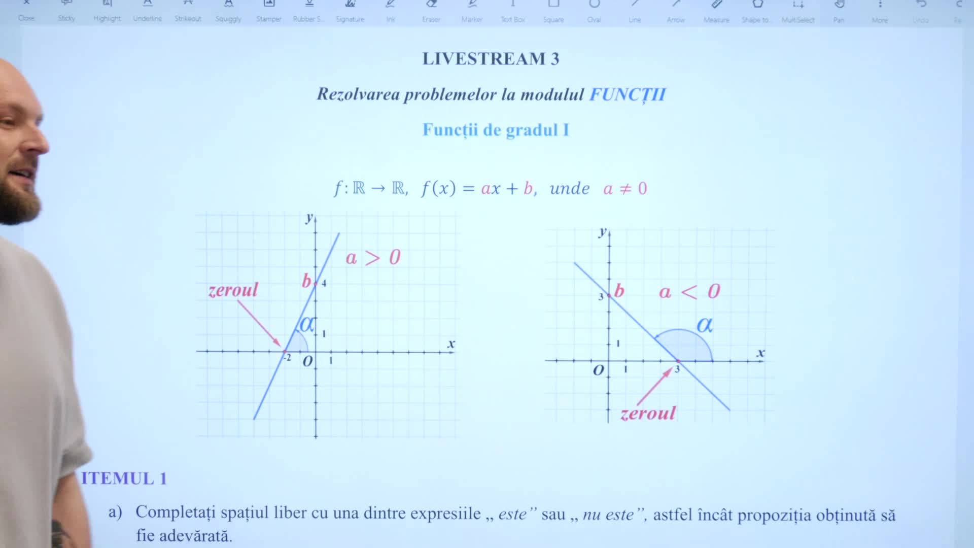 Lecție online de matematică: Funcții. Proprietăți. Rezolvare de probleme