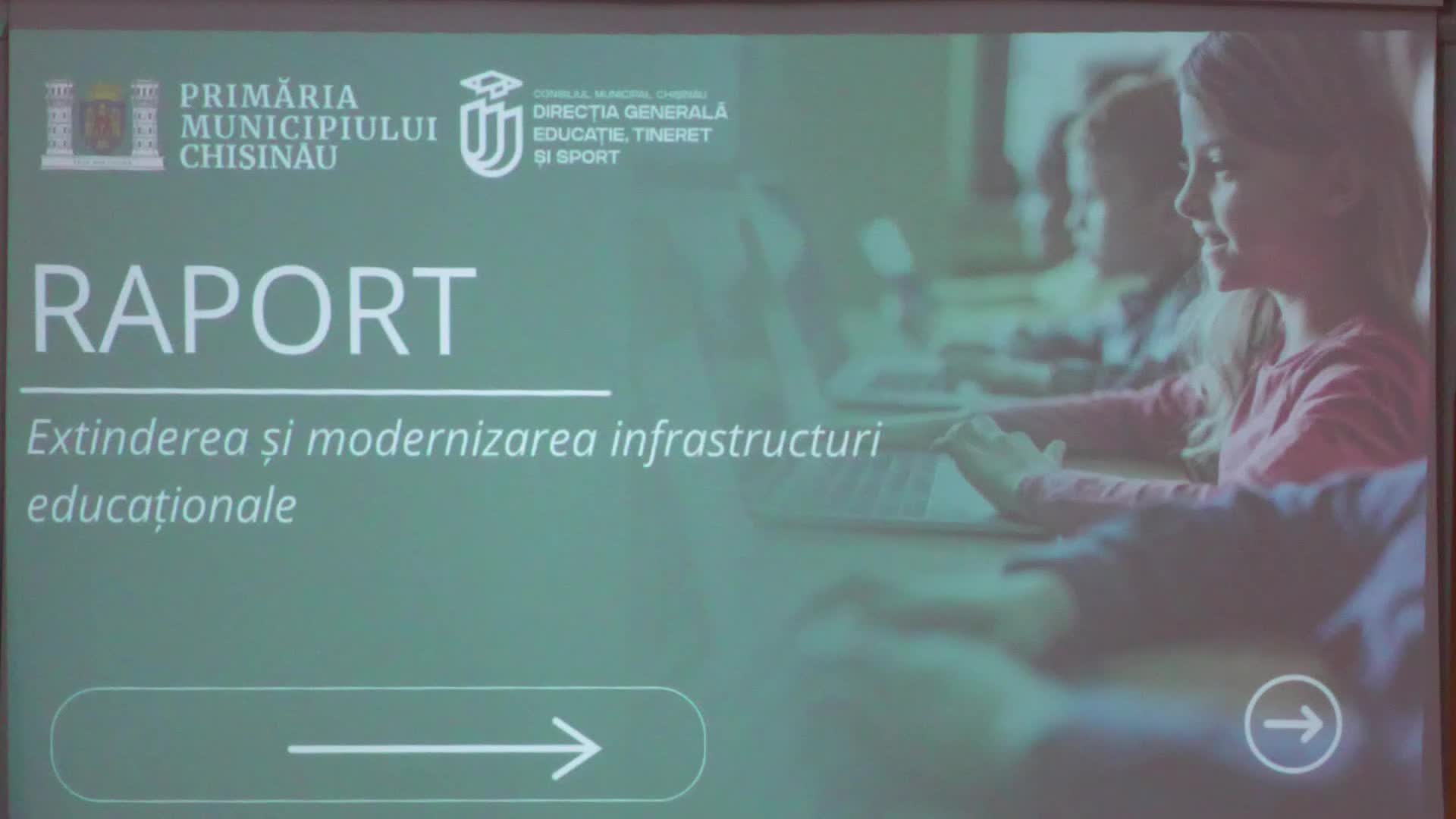 Prezentarea proiectelor investiționale privind dezvoltarea și extinderea rețelei educaționale din Municipiul Chișinău