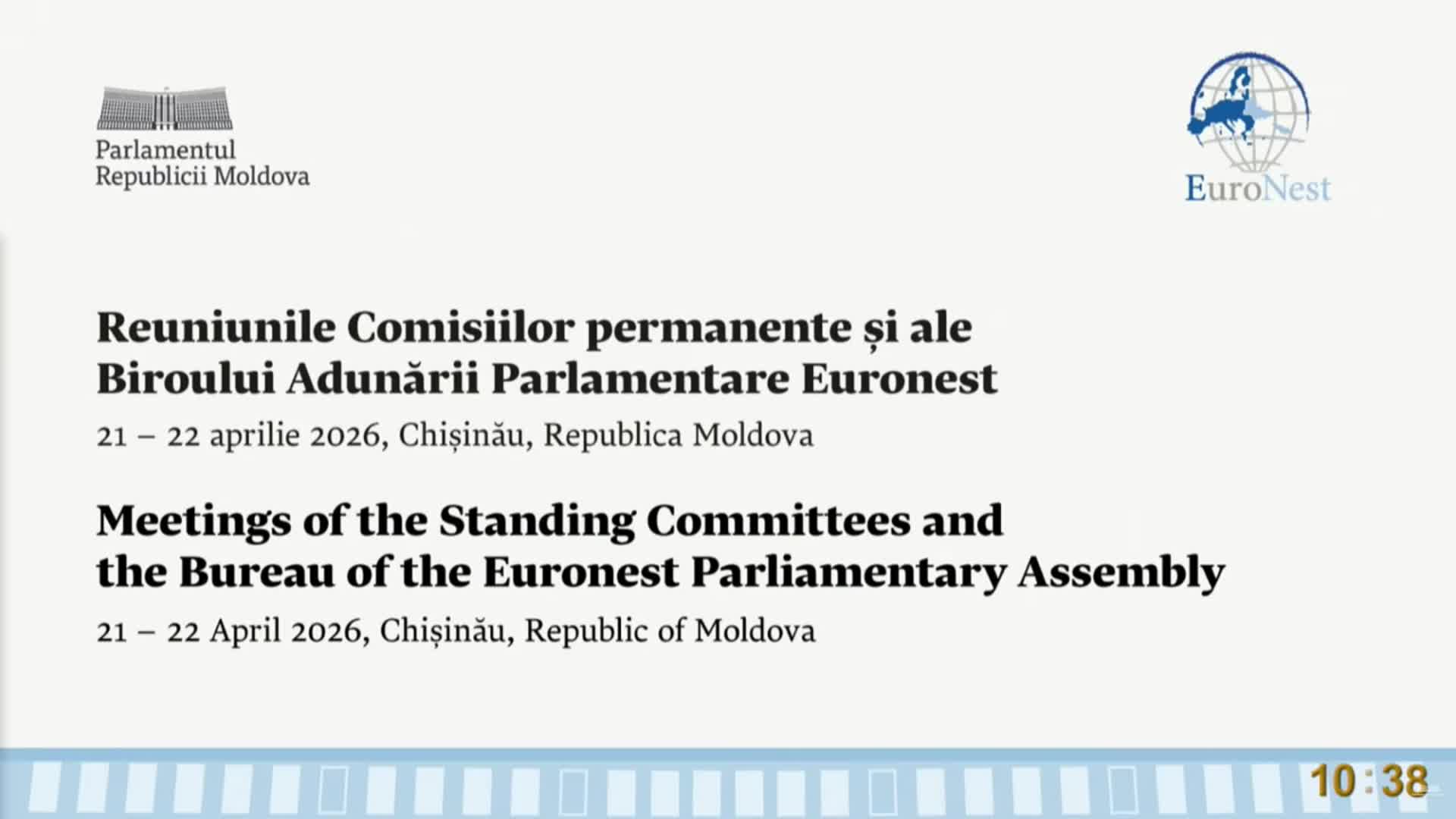 Reuniunile comisiilor permanente și ale Biroului Adunării Parlamentare Euronest