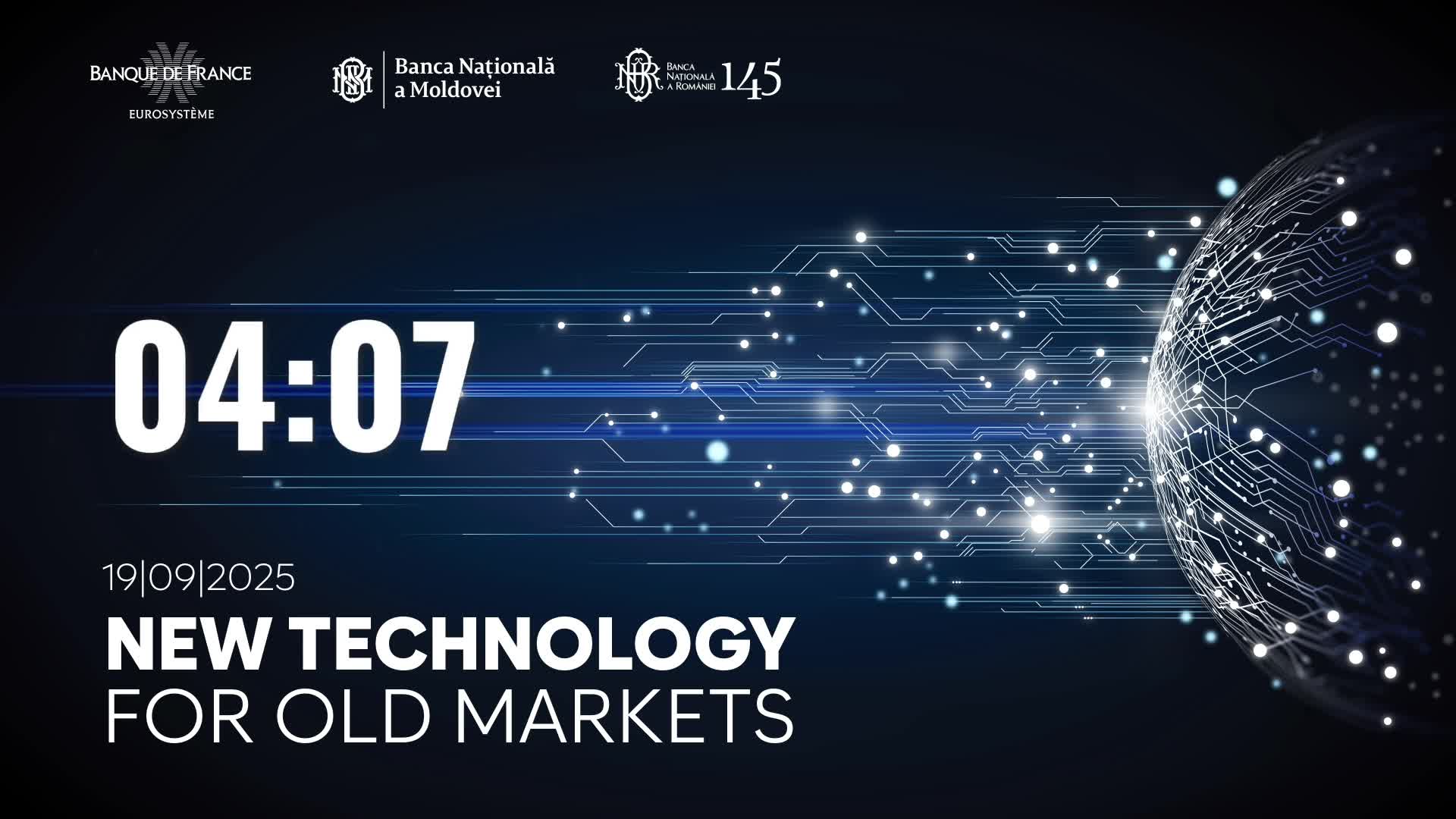 Evenimentul „New Technology for Old Markets” organizat de Banca Națională a Moldovei