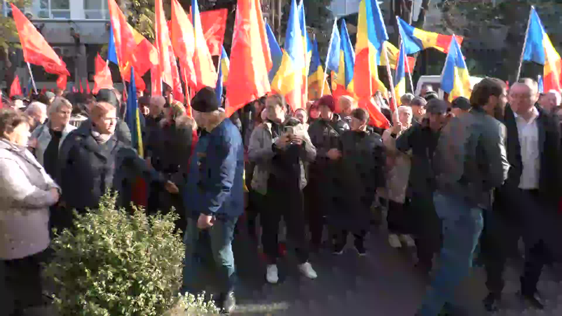 Acțiune de protest organizată de Partidul Socialiștilor din Republica Moldova în legătură cu contestarea rezultatelor turului doi al alegerilor prezidențiale