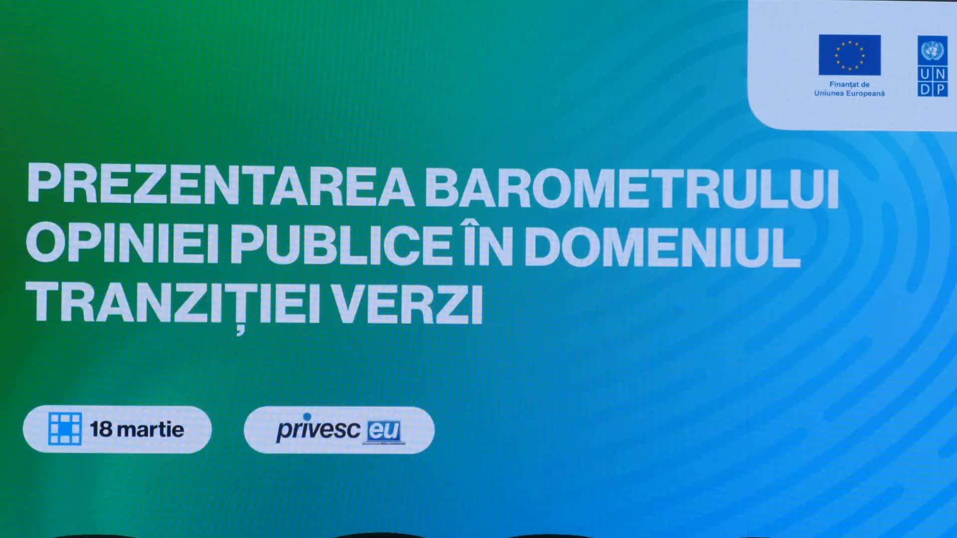 Evenimentul „Prezentarea Barometrului opiniei publice în domeniul tranziției verzi”