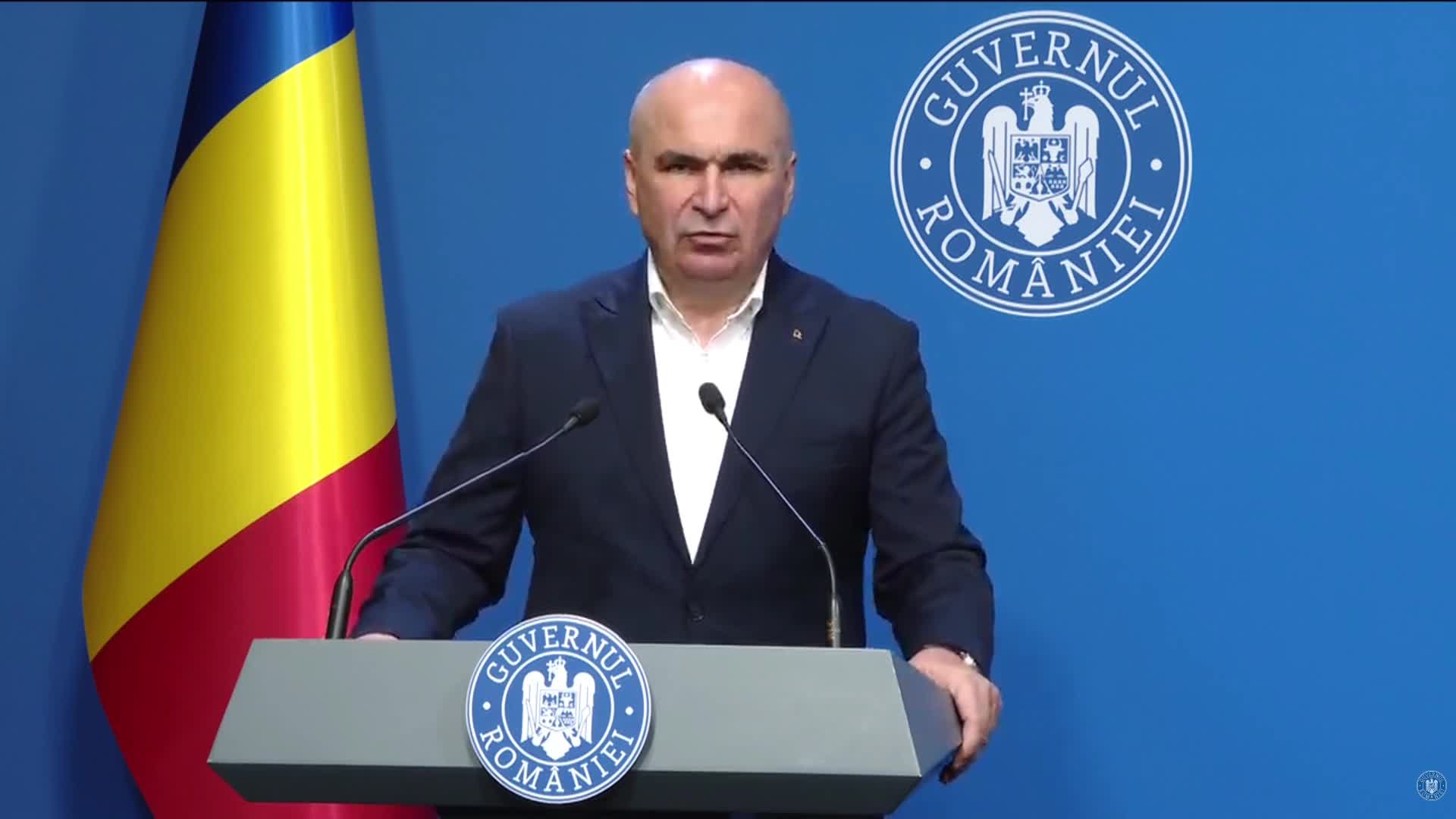 Conferință de presă susținută de prim-ministrul României, Ilie Bolojan