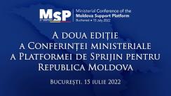 Declarații de presă susținute de Ministrul Afacerilor Externe, Bogdan Aurescu și omologul german, Annalena Baerbock, înaintea deschiderii Conferinței ministeriale a Platformei de Sprijin pentru Republica Moldova