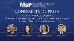 Conferința de presă de la finalul conferinței ministeriale a donatorilor „Platforma de sprijin a Republicii Moldova”
