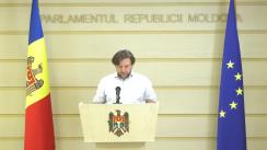 Declarațiile lui Dumitru Alaiba în timpul ședinței Parlamentului Republicii Moldova din 15 iulie 2022