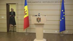 Declarațiile deputatului Partidului ȘOR, Marina Tauber, în timpul ședinței Parlamentului Republicii Moldova din 21 iulie 2022