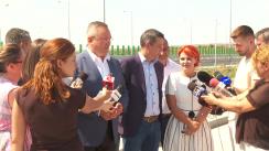 Declarații de presă susținute de premierul României, Nicolae-Ionel Ciucă, după vizita de verificare a stadiului lucrărilor la tronsonul 2 al Drumului Expres Craiova - Pitești