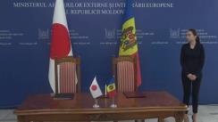 Ceremonia de semnare a Acordului între Guvernul Republicii Moldova și Guvernul Japoniei privind implementarea Programului de consolidare a sistemului medical din Republica Moldova