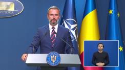 Conferință de presă după ședința Guvernului României din 18 august 2022
