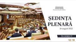 Ședința Parlamentului Republicii Moldova din 26 august 2022
