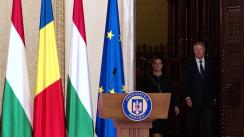 Declarații de presă susținute de Președintele României, Klaus Iohannis, și Președintele Ungariei, Katalin Novák