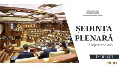 Ședința Parlamentului Republicii Moldova din 8 septembrie 2022