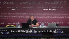 Conferință de presă susținută de Alecu Sadoveanu cu tema „Corupția în Justiție”