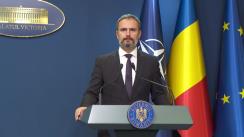 Conferință de presă după ședința Guvernului României din 5 octombrie 2022