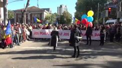 A cincea duminică de proteste antiguvernamentale organizate de Partidul ȘOR în centrul capitalei
