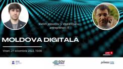 Seria de discuții publice IPRE „Moldova Digitală”. Invitați Vitalie Eșanu și Vadim Jeleazcov, antreprenori IT, dezvoltatorii soluțiilor digitale în perioade de crize