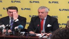 Conferință de presă susținută de Partidul Național Liberal