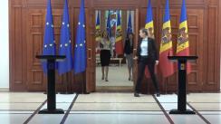 Conferință de presă susținută de Președinta Republicii Moldova, Maia Sandu, și Președinta Parlamentului European, Roberta Metsola