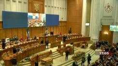 Ședință comună solemnă a Senatului și Camerei Deputaților consacrată comemorării a 35 de ani de la Revolta Anticomunistă de la Brașov din 15 noiembrie 1987