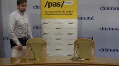 Conferință de presă organizată de fracțiunea PAS din CMC cu tema „Propunerile PAS pentru taxele locale din mun. Chișinău în anul 2023”