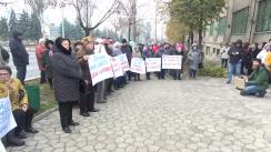 Flashmob organizat de Partidul ȘOR cu tema „Dragalin a adoptat tactica struțului”