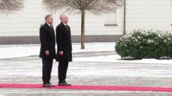 Primirea de către Președintele Republicii Lituania, Gitanas Nausėda, la Palatul Prezidențial din Vilnius pe Președintele României, Klaus Iohannis