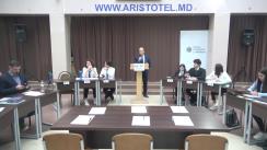 Dezbatere publică la tema „Bancnota și moneda metalică versus moneda electronică” organizată de BNM la liceul „Aristotel”