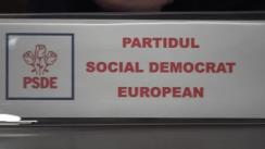 Conferință de presă susținută de conducerea Partidului Social Democrat European