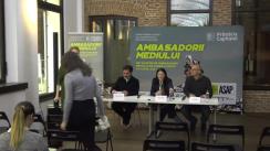 Conferință de presă finală a proiectului „Ambasadorii mediului”, o competiție amplă organizată de Armata Selectării Atente a Plasticului în parteneriat cu Primăria Municipiului București