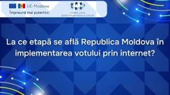 Discuție publică cu tema „La ce etapă se află Republica Moldova în implementarea votului prin internet?”