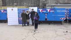 Ceremonia de transmitere oficială a 12 generatoare de curent electric, oferite în calitate de asistență umanitară de Guvernul Franței prin intermediul Mecanismului de Protecție Civilă al UE