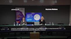 Conferință de presă organizată de Keystone Moldova cu tema „Lansarea rezultatelor studiului sociologic „Cunoștințe, atitudini și comportamente în domeniul antreprenoriatului social din Republica Moldova”