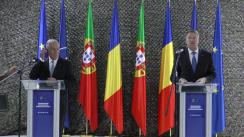 Declarații de presă comune susținute de Președintele României, Klaus Iohannis și Președintele Republicii Portugheze, Marcelo Rebelo de Sousa, după vizita la Batalionul 1 Instrucție Olt
