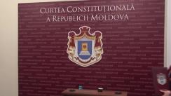 Briefing de presă susținut de Președintele Curții Constituționale a Republicii Moldova, Domnica Manole