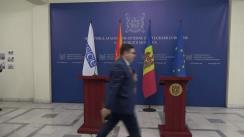 Conferință de presă susținute de ministrul Afacerilor Externe și Integrării Europene al Republicii Moldova, Nicu Popescu, și ministrul afacerilor externe al Macedoniei de Nord, Bujar Osmani, președinte în exercițiu al OSCE