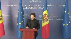 Briefing de presă susținut de ministrul Afacerilor Externe și Integrării Europene al Republicii Moldova, Nicu Popescu, cu ocazia împlinirii unui an de la depunerea cererii de aderare a Republicii Moldova la UE