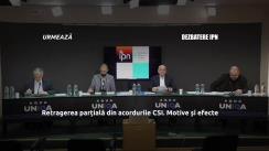 Dezbaterea publică organizată de Agenția de presă IPN la tema „Retragerea parțială din acordurile CSI: motive și efecte”