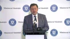 Conferință de presă susținută de ministrul Sănătății, prof. univ. dr. Alexandru Rafila