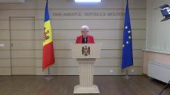 Briefing de presă susținut de către deputatul Partidului „ȘOR”, Reghina Apostolova