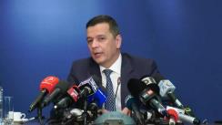 Conferință de presă susținută de ministrul Transporturilor, Sorin Grindeanu