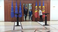 Conferință de presă susținută de Președinta Republicii Moldova, Maia Sandu, și Președintele Consiliului European, Charles Michel