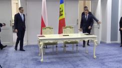 Conferință de presă susținută de prim-ministrul Republicii Moldova, Dorin Recean, și prim-ministrul Republicii Polone, Mateusz Morawiecki