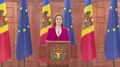 Adresarea Președintei Republicii Moldova, Maia Sandu, către toți cetățenii Republicii Moldova