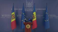 Conferință de presă susținută de ministrul afacerilor externe și integrării europene al Republicii Moldova, Nicu Popescu