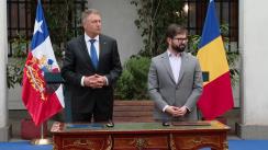 Declarații de presă susținute de Președintele României, Klaus Iohannis și Președintele Republicii Chile, Gabriel Boric 
