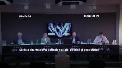 Dezbaterea publică organizată de Agenția de presă IPN la tema „Sărăcia din Moldova: pericole sociale, politice și geopolitice”