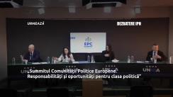 Dezbaterea publică organizată de Agenția de presă IPN la tema „Summitul Comunității Politice Europene - responsabilități și oportunități pentru clasa politică”